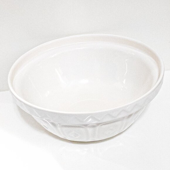 MASON CASH Cream Cane Mixing Bowl 26cm Wide Classic Kitchen Earthenware British - Picture 2 of 5